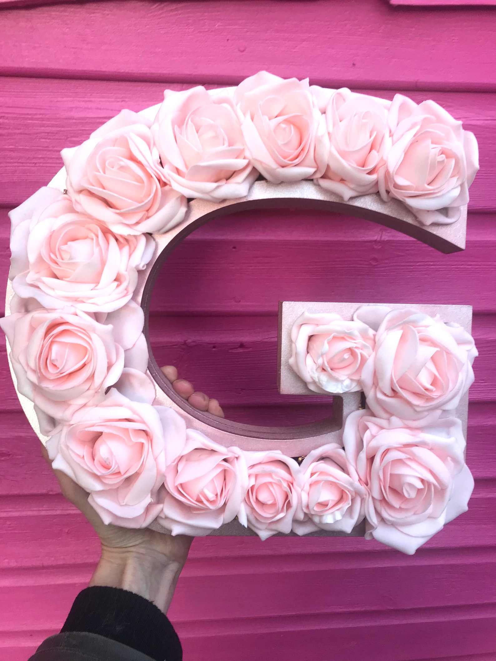 Giant Flower Letters Large Floral Letters 40cm Filled Etsy