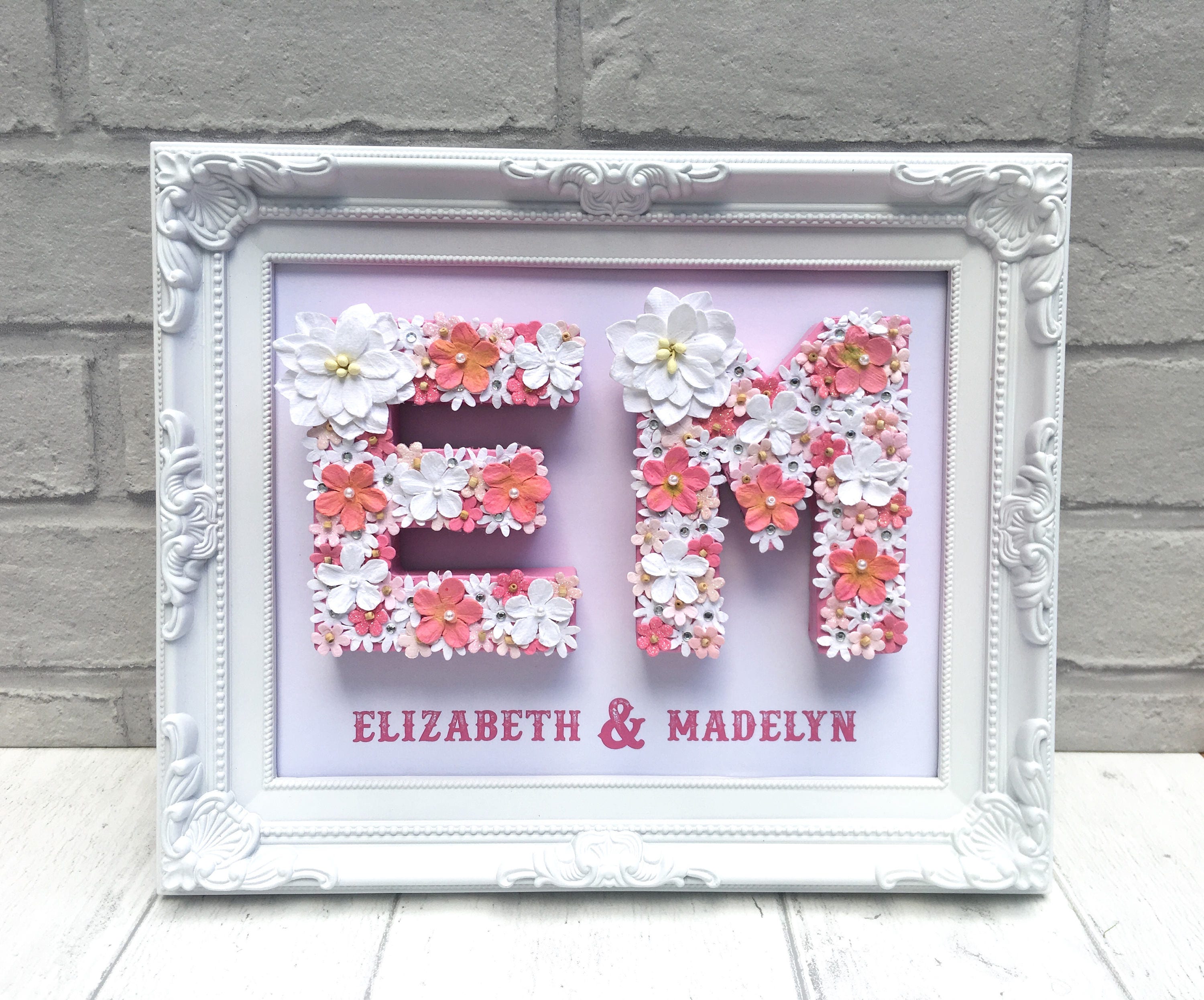 Baptism name gift Christening name gift Personalised gift Etsy