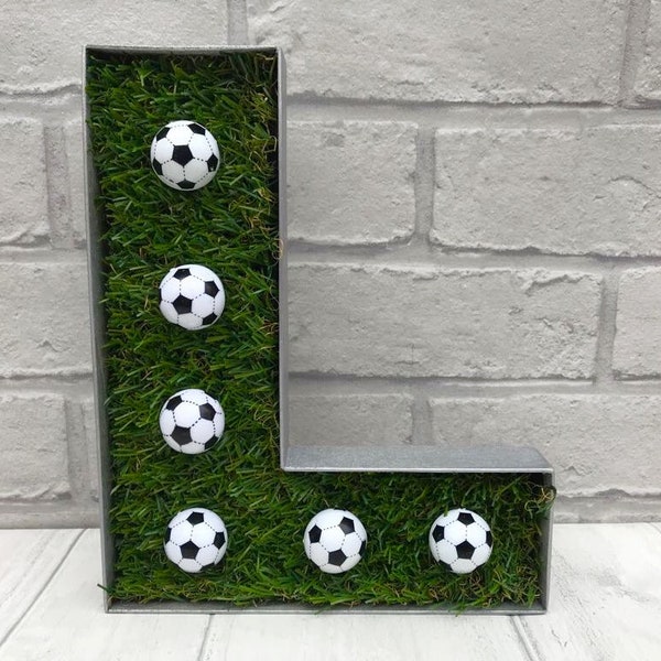 Football lover gift, Gift for football fan, Astroturf bedroom decor, Football themed present, Grass and footballs, Football gift for son