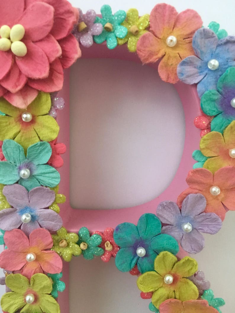 Personalised Wall Art Letter Frame Girls Room Decor Nursery Etsy