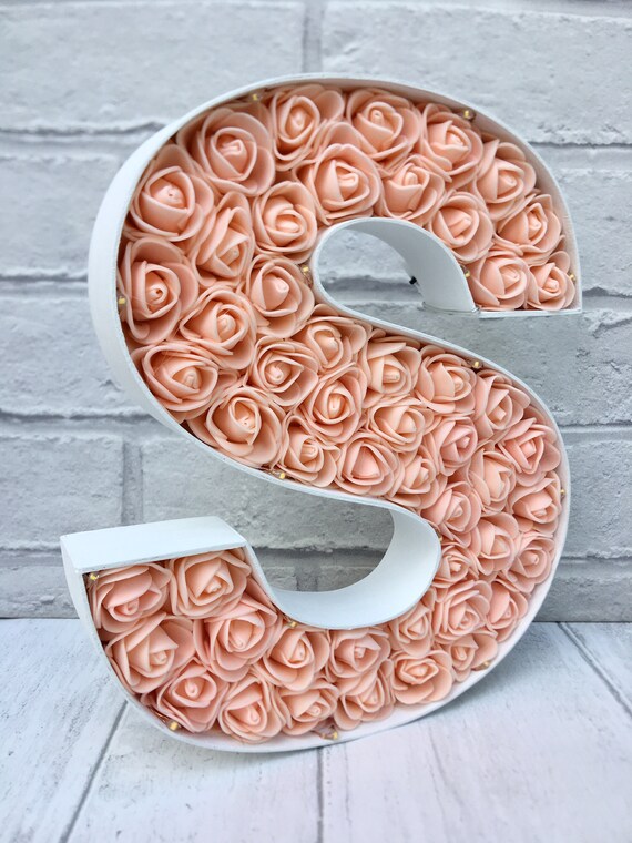 Light Up Letter Peach Room Decor Peach Bedroom Decor