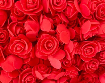 Red Artificial Roses, 3cm Red Foam Roses, Red Artificial Flowers, Fillable Letters, Hollow Letters, Flower Arranging