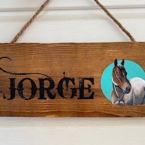 Custom Hand-Painted Stall Sign