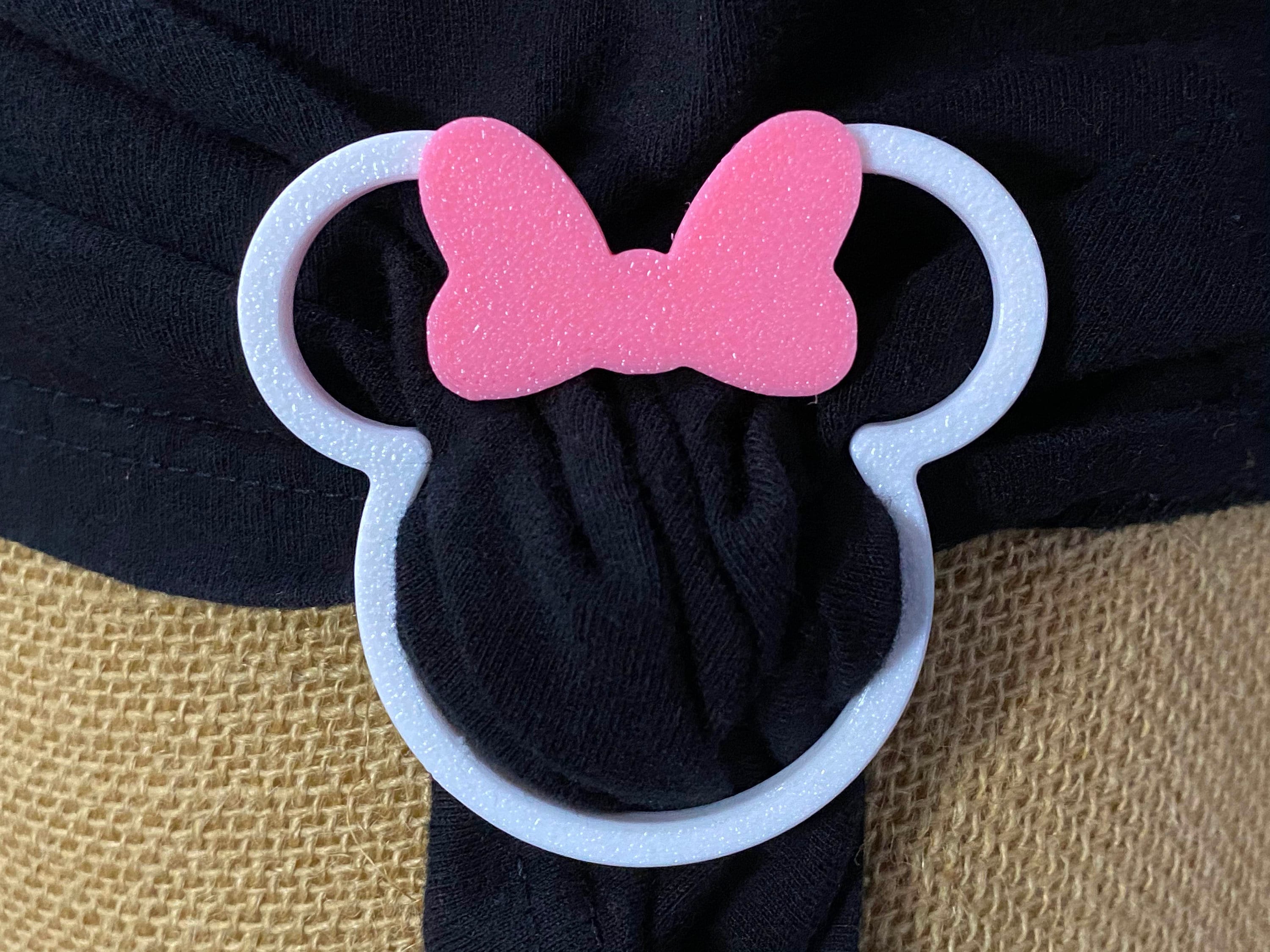 Minnie-Mouse - Set con cuffia e sciarpa in maglia invernale per bambine, 2 pezzi Cappello e sciarpa da bambina