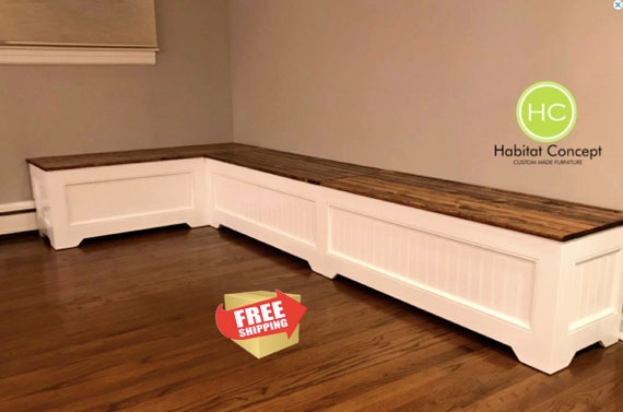 Corner Bench Breakfast Nook custom Made Entry Way Bench