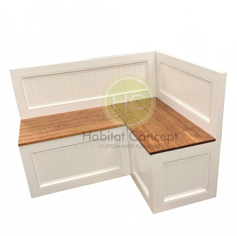 Banquette Corner Bench Kitchen Seating L Shaped Bench Etsy