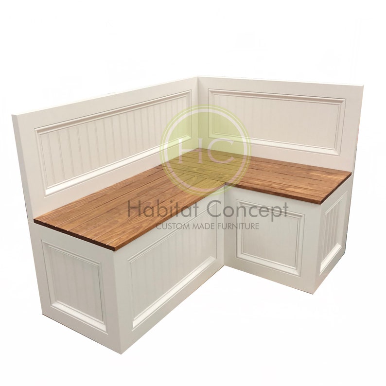 Banquette Corner Bench Kitchen Seating L Shaped Bench Etsy