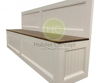 Banquette,straight bench,kitchen seating, bench,breakfast nook, kitchen nook,bench,FREE SHIPPING,..!!!