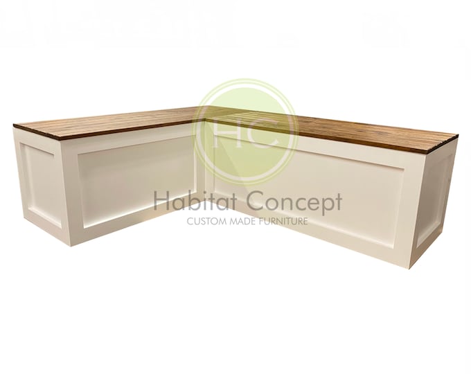 Banquette,Corner bench,kitchen seating,L shaped bench,breakfast nook, kitchen nook,bench,FREE SHIPPING,..!!!