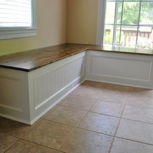 Custom Made Corner Breakfast Nook & Entryway Storage Bench with Dining Seating
