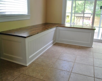 Custom Made Corner Breakfast Nook & Entryway Storage Bench with Dining Seating