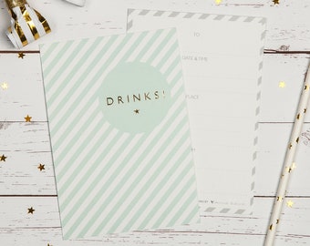 gold foil invitation etsy