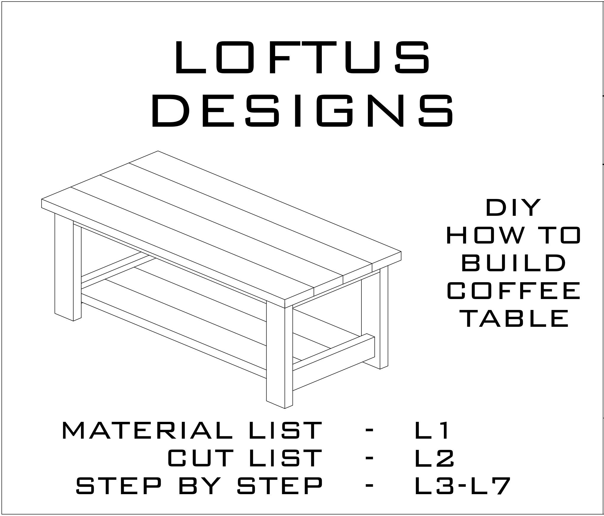 DIY COFFEE TABLE Etsy