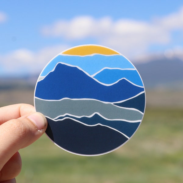 Weatherproof Mountain Sticker