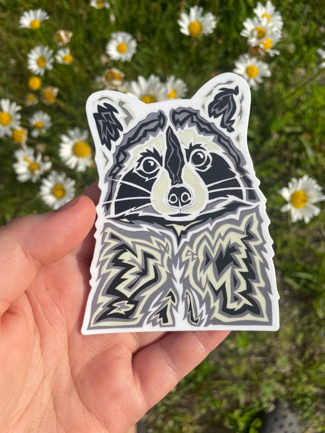 Shoe Rack Raccoon Sticker Raccoon, Weatherproof Vinyl Sticker - Etsy