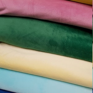 Plyschtyg, Mjukt tyg, Filttyg, Leksakstyg, Slät mjuk fleece Enfärgat tyg Meter/Yard bild 1