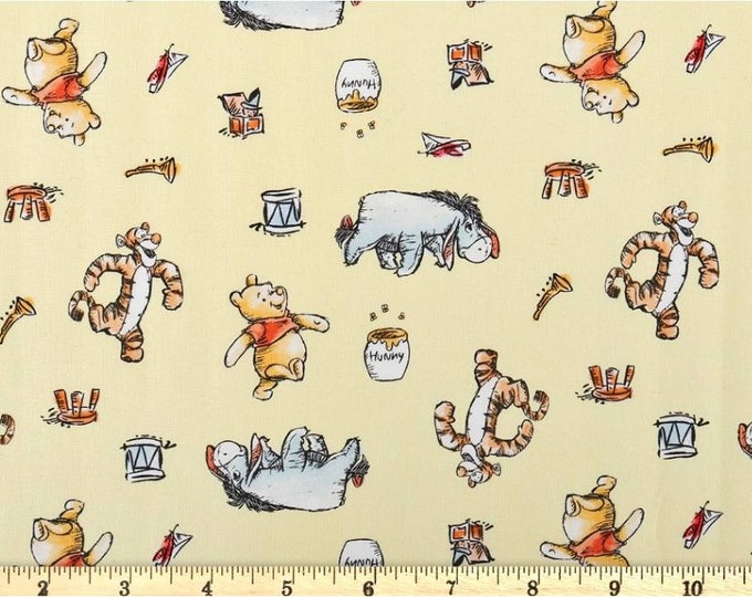Ivory Love Hearts Birds /& Floral Printed 100/% Craft Cotton Fabric.