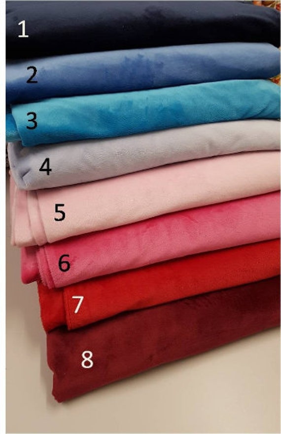 Plush Fabric, Soft Fabric, Blanket Fabric, Toy Making Fabric, Smooth Soft  Fleece Solid Plain Fabric Meter/ Yard 