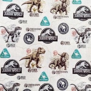 Dinosaur fabric, Jurassic world Fabric, 100% cotton dinosaur adventures fabric, craft and clothing, quilting fabric wide 58&quot;