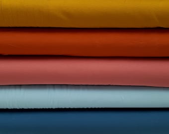 Organic Jersey Solids  GOTS Cotton knit fabric, Organic cotton Yard/Meter, wide 59"