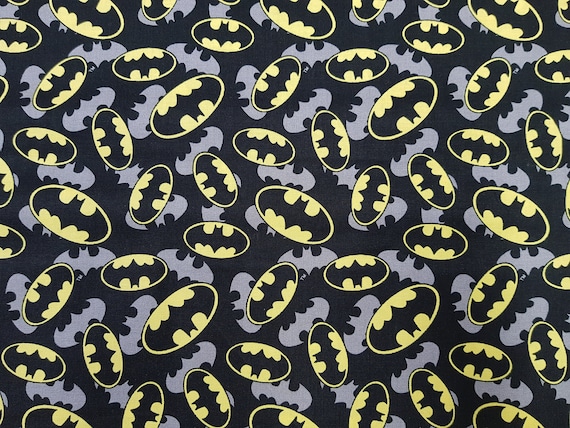 Tejido de algodón Tejido de Batman logotipo 100% algodón - Etsy México
