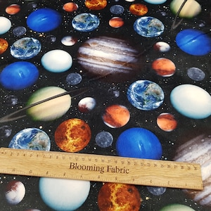 Tkanina Galaxy, Tkanina Space, Tkanina Cuddle® Black Soft Shannon Tkanina na pluszowe zabawki Tkanina jednolita, gładka Metr/jard