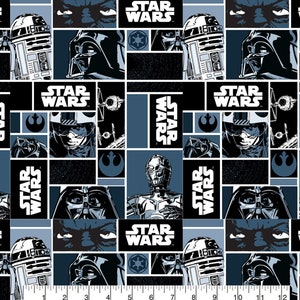 Star Wars Characters fabric 100% cotton, craft and clothing bedding, quilting fabric Yard/meter