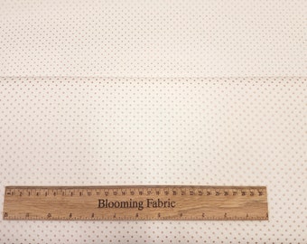 Riley Blake Fabric, Rose gold dots, Polka Spots cotton fabric, 100% craft and clothing, quilting fabric Yard/ Meter