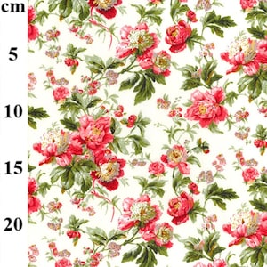 Favourite Clothing Floral 100% Cotton Fabric sold by the meter 63width 1610028