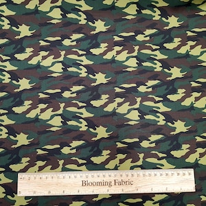 Camouflage fabric, Jungle fabric, Army fabric, craft and clothing, quilting Yard/Meter 43&quot; wide