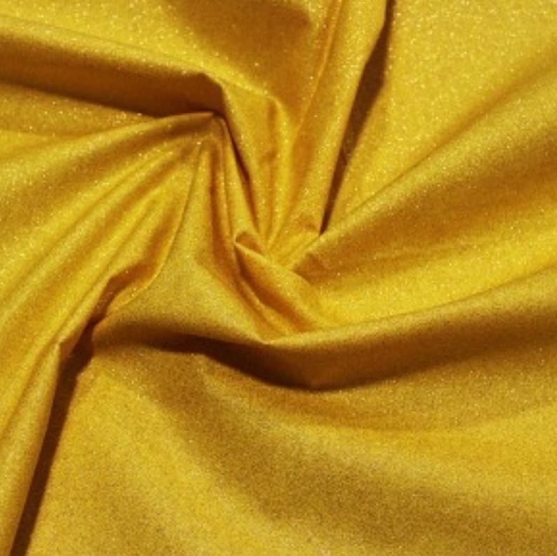 Gold Glitter Fabric Sparkle Crystal Cotton Fabric Metallic Etsy UK