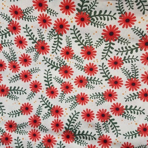 Floral cotton fabric, fall fabric, autumn flower fabric print craft and clothing, quilting fabric  FQ One yard/meter