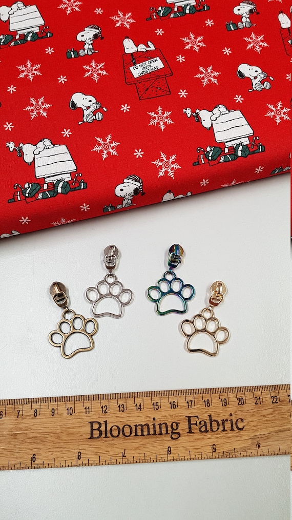 Zipper Pull Paw Print Nylon Bag Making Hardware Size 5 Zip Etsy Ireland