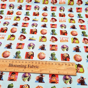 Toy story fabric, Disney fabric, cowboy fabric cowgirl craft and quilting fabric Yard/Meter wide 58&quot;