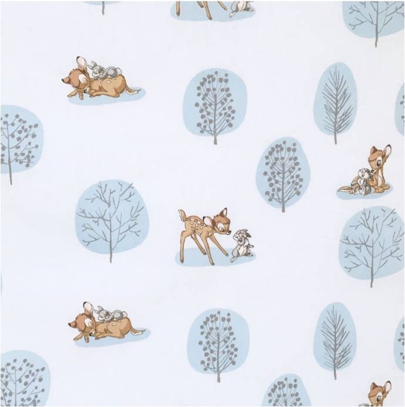 Disney Bambi Thumper Flower fabric nursery cotton sold by the half metre