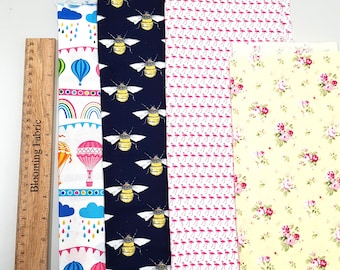 Bee fabric, flower fabric, flamingo fabric, fabric bundle 100% cotton fabric Last bundle