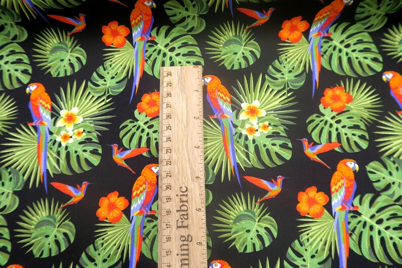 Insanity Clothing Women's Tropical Bird Parrot Retro Floral Leggings - Multi Color - Sizes 8-22 (S/M To XXL)