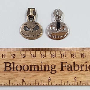 Zipper Pull skellington nylon tas voor het maken van hardware voor rits maat 5, zilver, brons