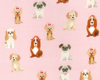 Cotton fabric, dog fabric, pet fabric, nurserie cotton, craft and clothing, quilting fabric Meter/ Yard 58" wide