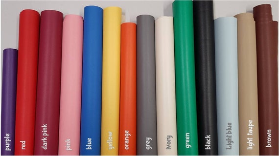 Vinyl Material 14 Solid Colours PVC Material Bag Making 