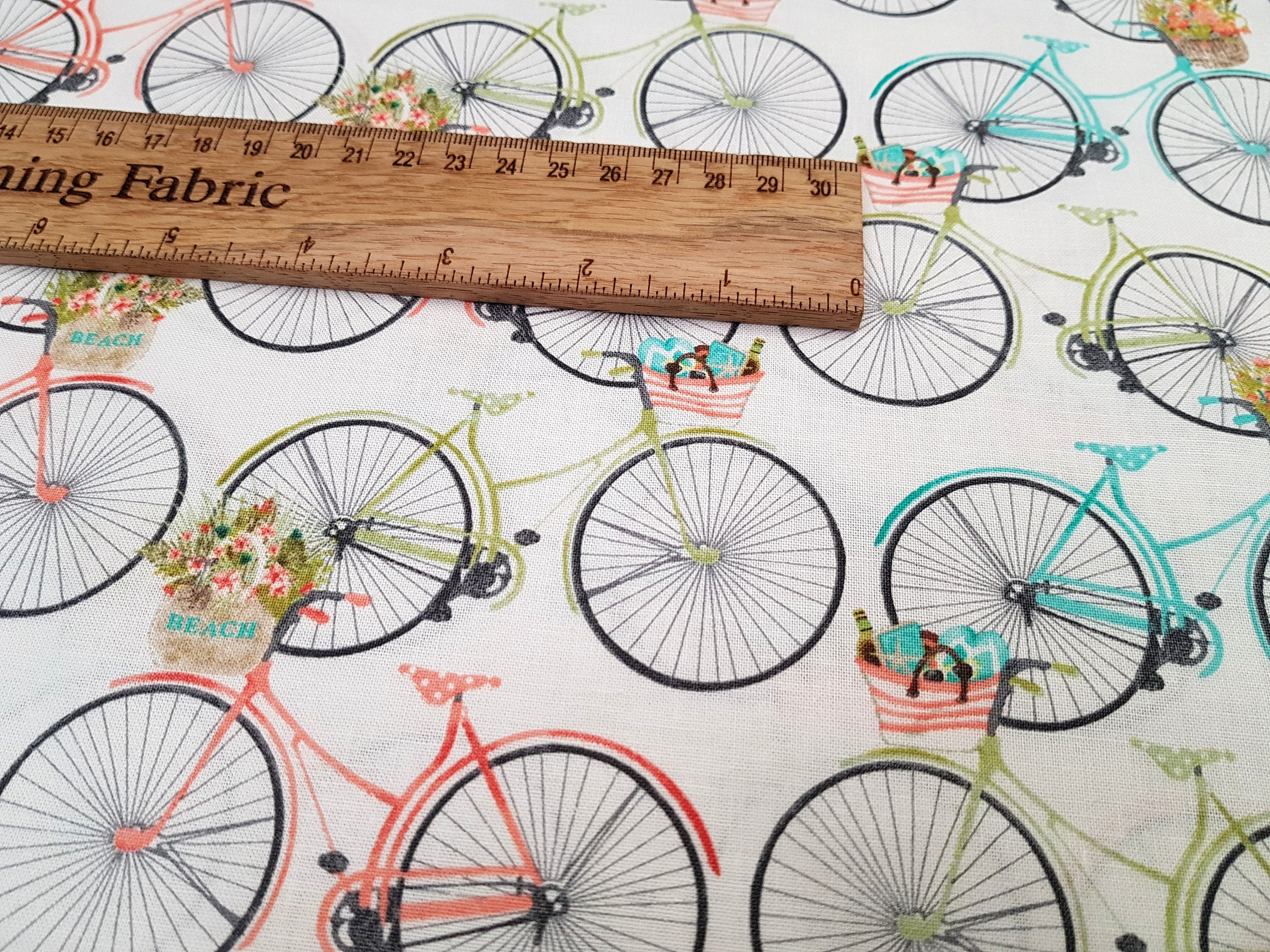 Bike Fabric Lifestyle Fabric Bicycles Print 100% Cotton - Etsy UK