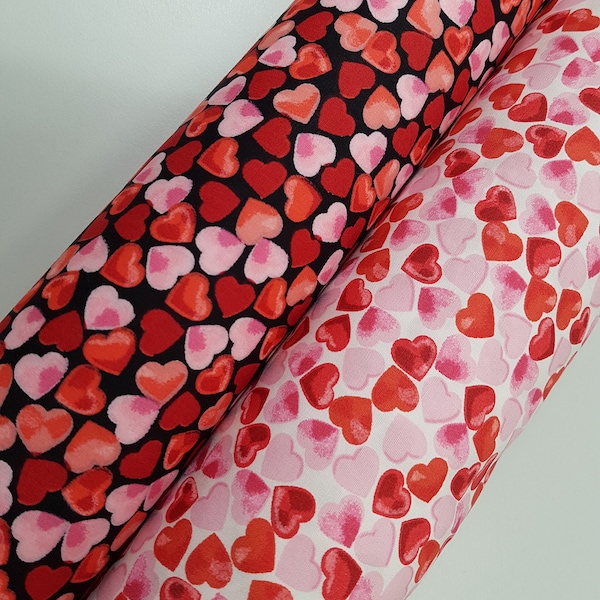 Heart Cotton, love fabric, 100% cotton, Valentines fabric craft and clothing, love story fabric, quilting fabric Yard/Meter