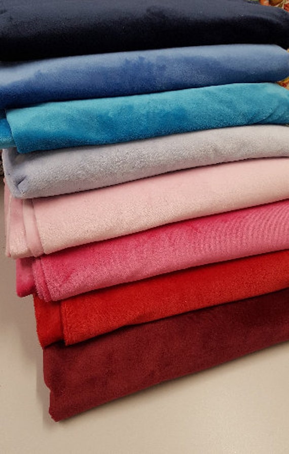 Soft fabric, Plush fabric, blanket fabric, Smooth Soft Fleece Solid Plain  Fabric Meter/ Yard