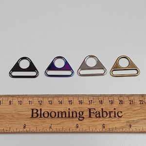 Triangle Rings Buckle Strap Sliders Rings  Fittings for Handmade Bags for 1" strap  (sets of 4)