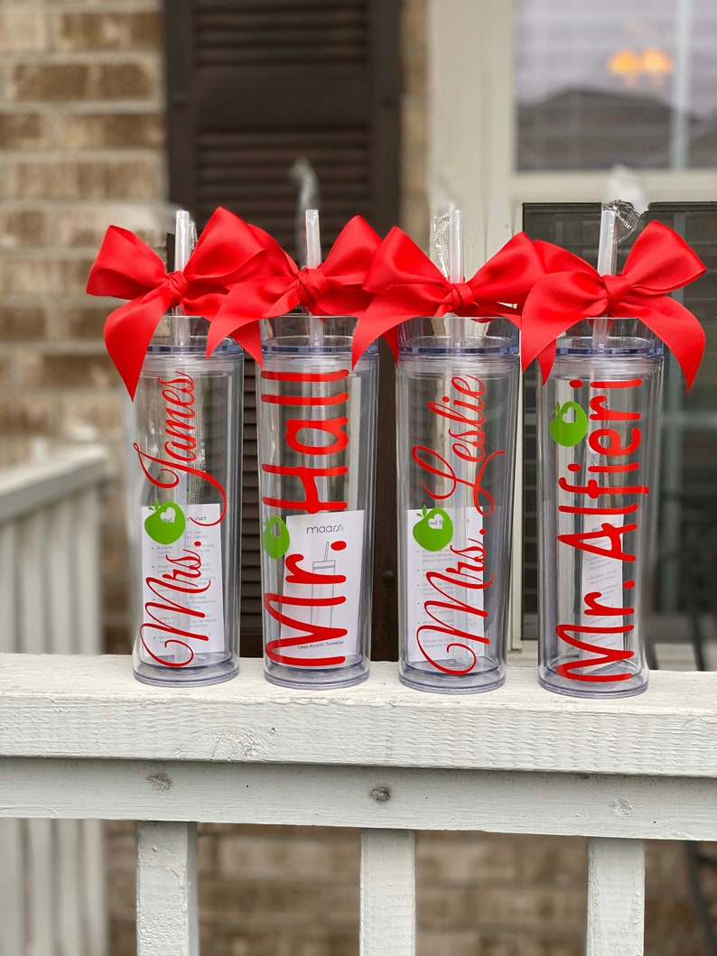 Personalized Tumbler Personalized Cups Teacher Tumbler Etsy