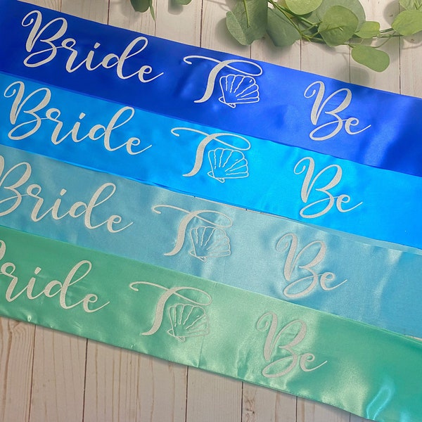 Bride to Be Seashell Sash | Bridal Sash | Tropical Wedding | Beach Wedding | Bridal Shower | Bachelorette Party