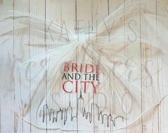 Velo de la Novia y la Ciudad/ Velo/ Velo de Despedida de Soltera/ Despedida de Soltera de la Novia y la Ciudad/ Despedida de Soltera de la Novia y la Ciudad