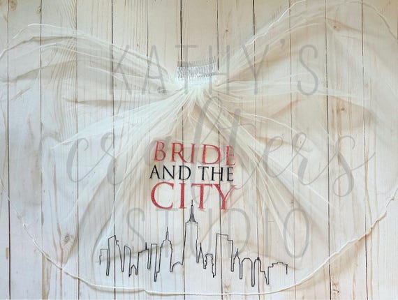 Bride and the City Veil| Veil| Bachelorette Veil | Bride and the