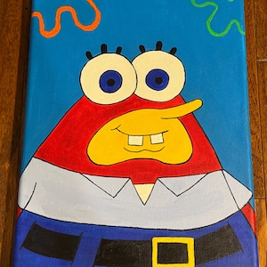 SpongeBob Krabby Pants Portrait/ SpongeBob in seiner Mr. Krabs Tarnung