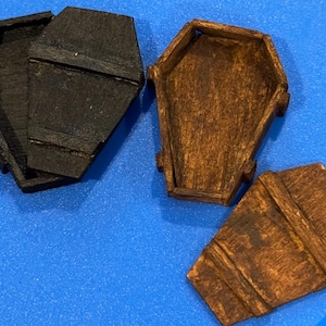 Wooden Coffin Miniatures/doll house miniatures